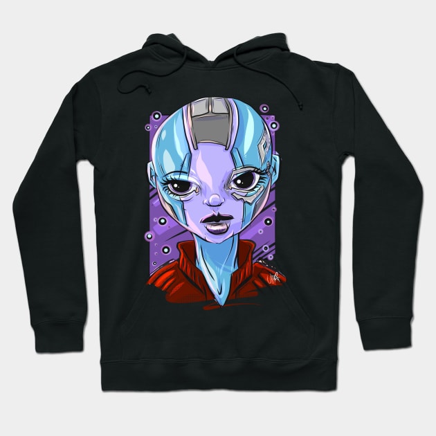 Pop Culture Caricature #11 - Nebula Hoodie by yazgar